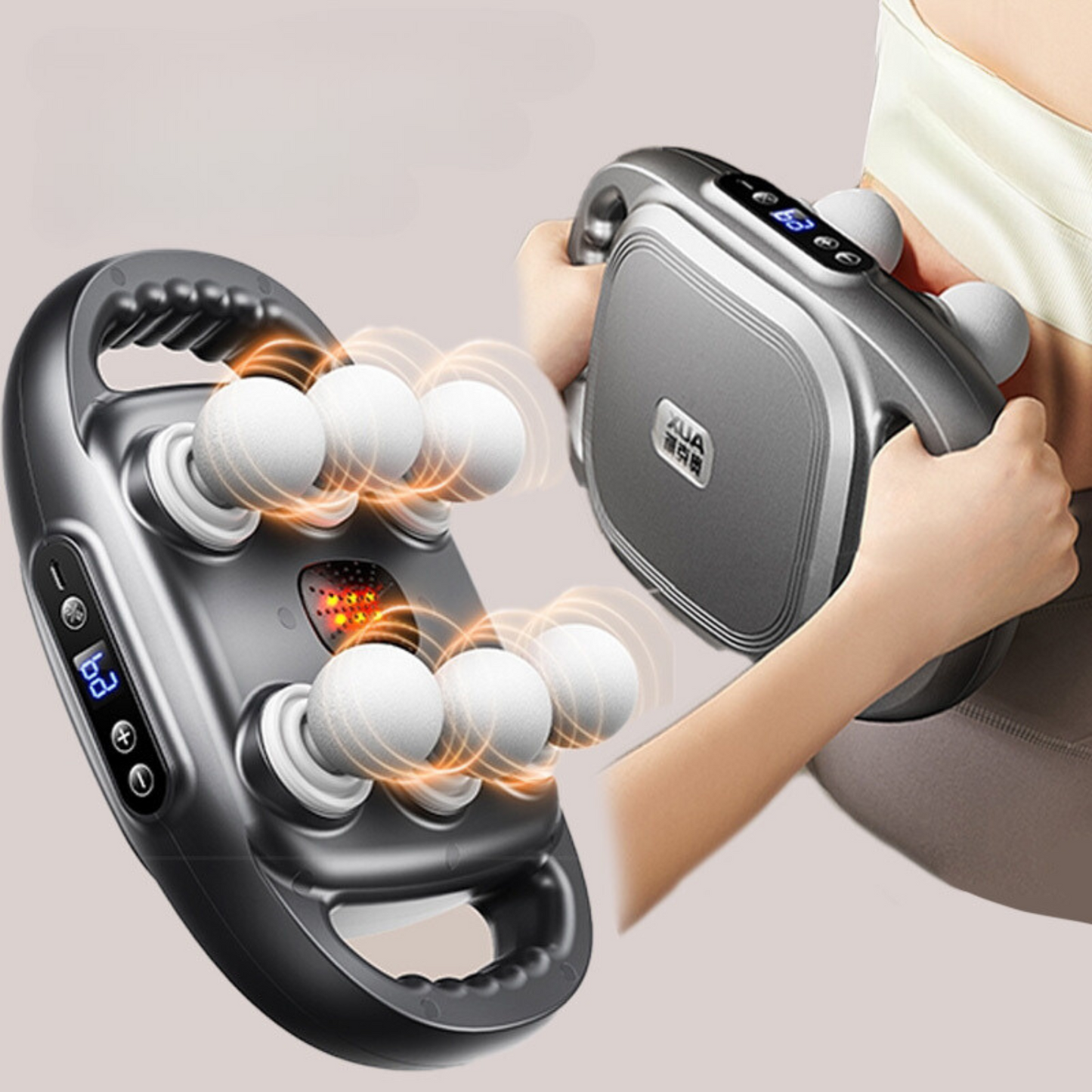 VibeMaster 6-Kopf-Massagepistole