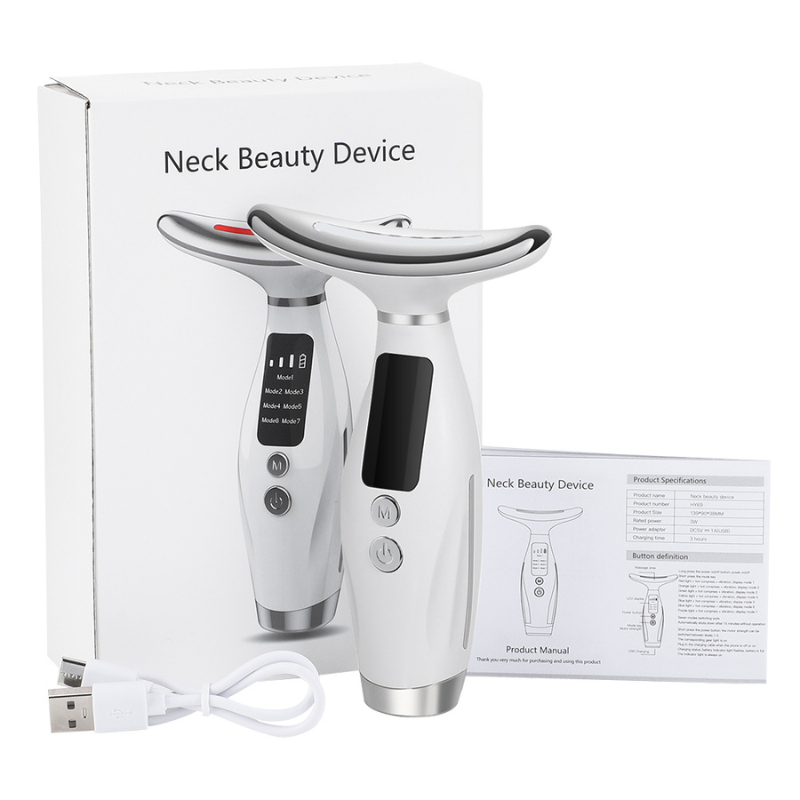 SkinSculpt – Gesicht- und Nackenmassagegerät mit LED-Lichttherapie